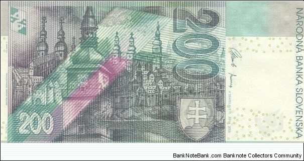 Banknote from Slovakia year 2006