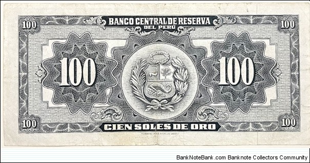 Banknote from Peru year 1964