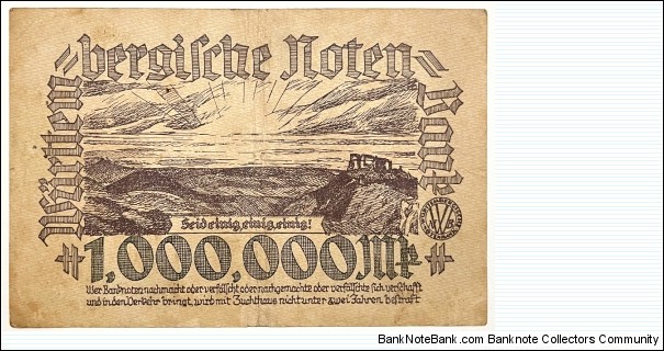 Banknote from Germany year 1923