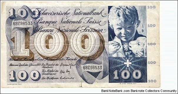 100 Franken / Francs Banknote