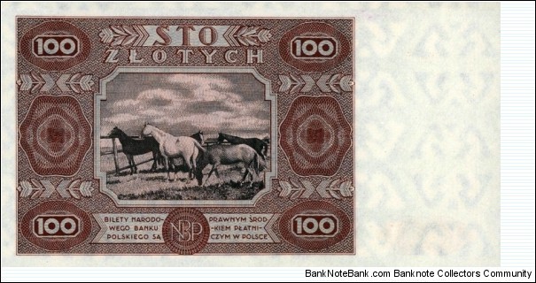 Banknote from Poland year 1947