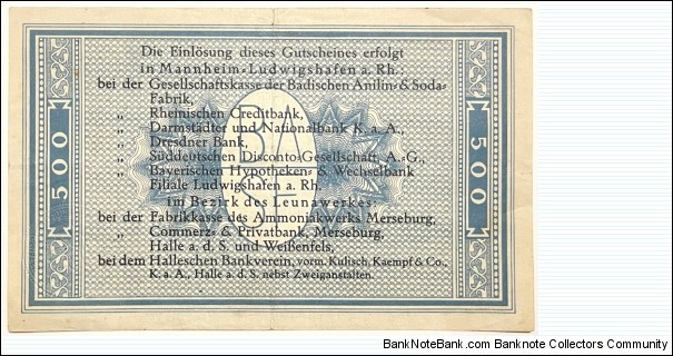 Banknote from Germany year 1922