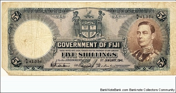 5 Shillings Banknote