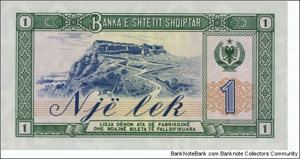 Banknote from Albania year 1976