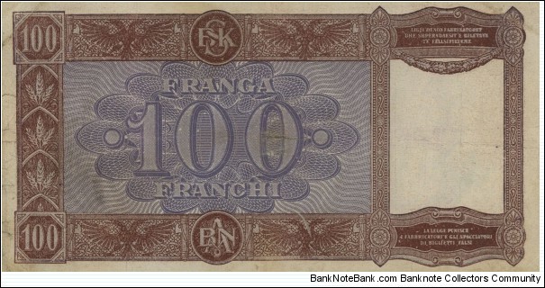 Banknote from Albania year 1940