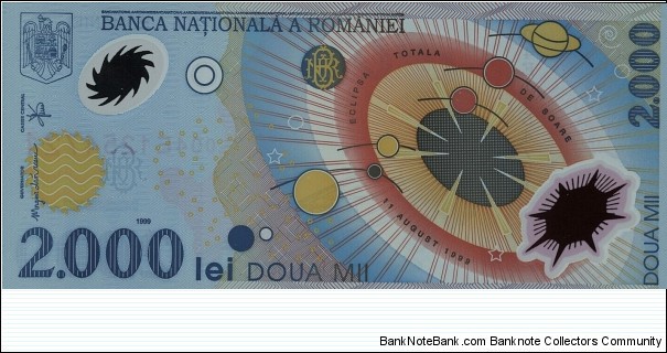 Banknote from Romania year 1999