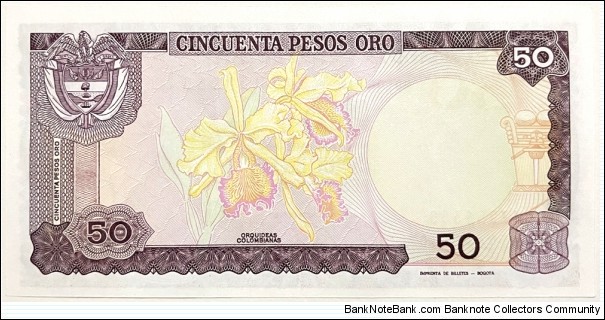 Banknote from Colombia year 1986