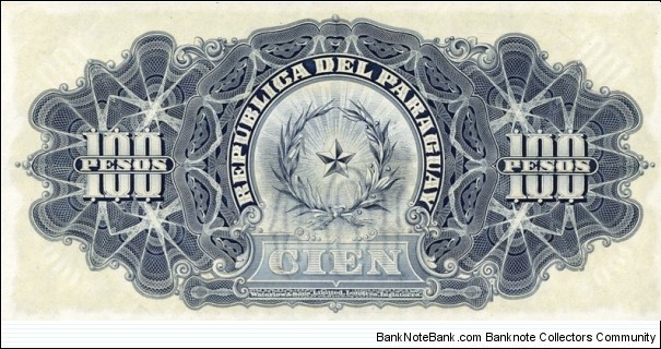 Banknote from Paraguay year 1907