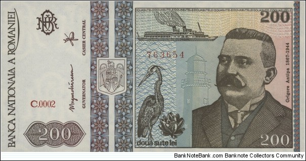 200 Lei - Grigore Antipa Banknote