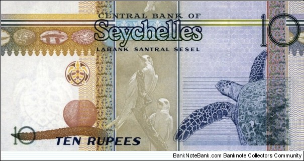 Banknote from Seychelles year 2010