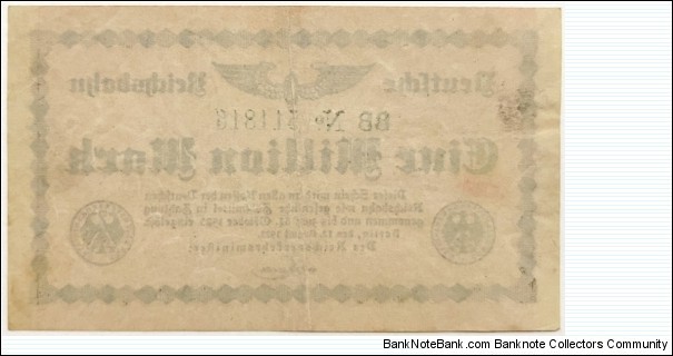 Banknote from Germany year 1923