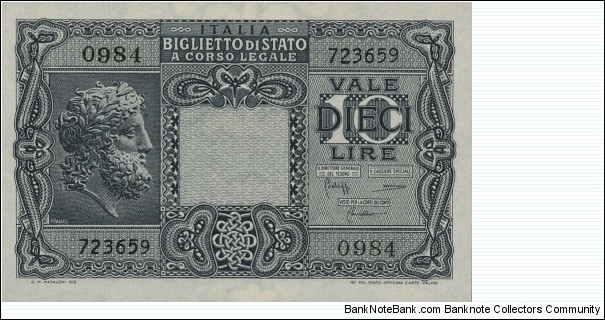 10 Lire Banknote