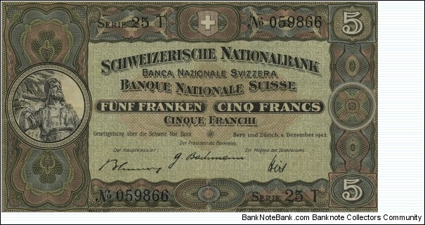 5 Francs Banknote