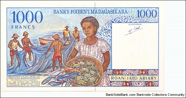 Banknote from Madagascar year 1994