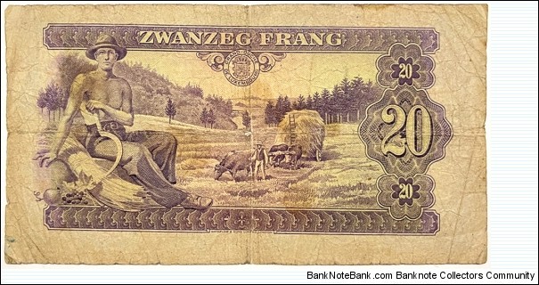 Banknote from Luxembourg year 1943