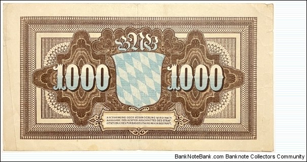 Banknote from Germany year 1922