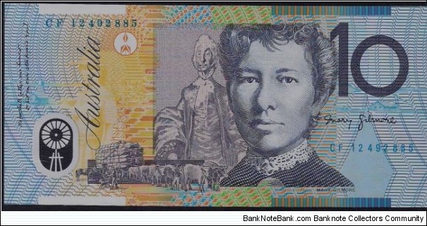 $10 General Prefix Polymer. Design used 1993 thru 2015 Banknote