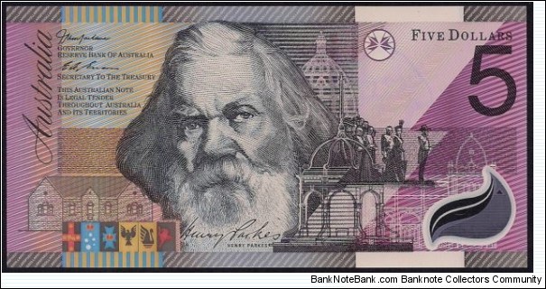 Banknote from Australia year 2001