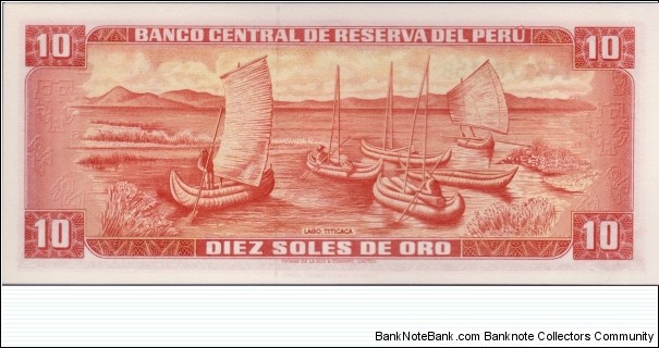 Banknote from Peru year 1969