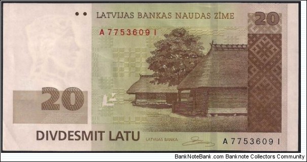 20 Latu Banknote