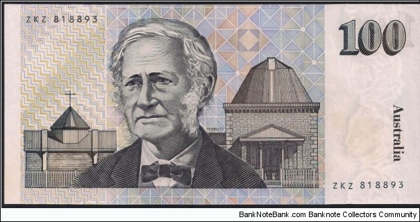 $100, General Prefix. Last paper issue before polymer $100 release. Banknote