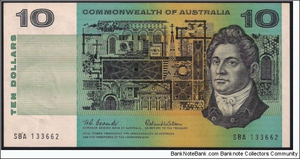 $10 General Prefix. First year of issue of decimal $10 Banknote