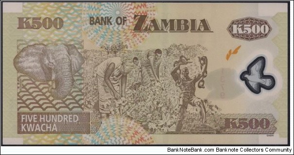 Banknote from Zambia year 2009