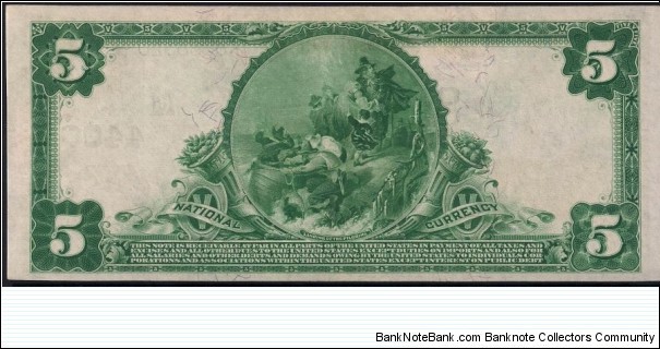 Banknote from USA year 1910