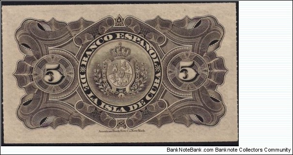 Banknote from Cuba year 1897