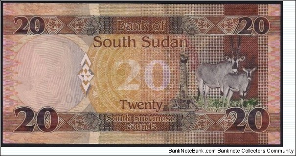 Banknote from Sudan year 2015