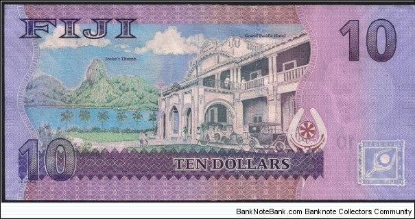 Banknote from Fiji year 2013