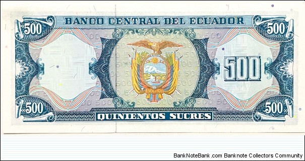 Banknote from Ecuador year 1988