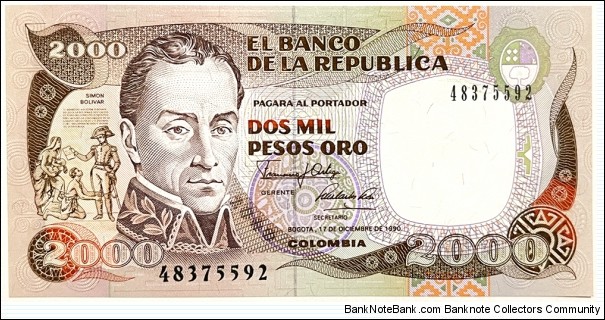 2000 Pesos Banknote