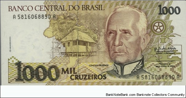 Brazil 1000 Cruzeiros Banknote