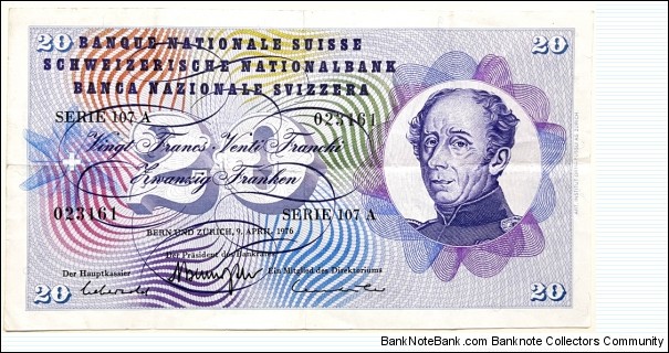 20 Franken / Francs Banknote
