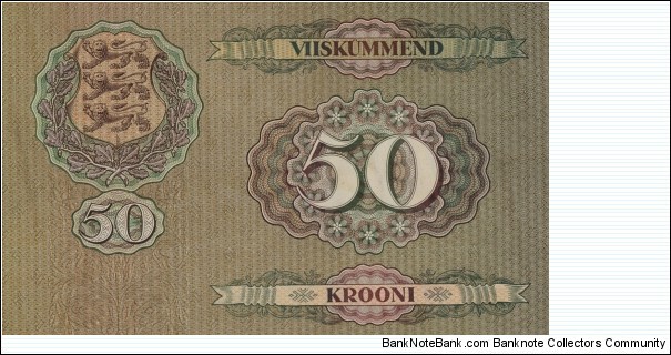 Banknote from Estonia year 1929