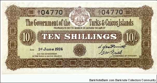 10 Shillings (Modern Reprint) Banknote