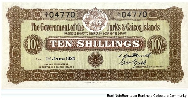 10 Shillings (Modern Reprint) Banknote