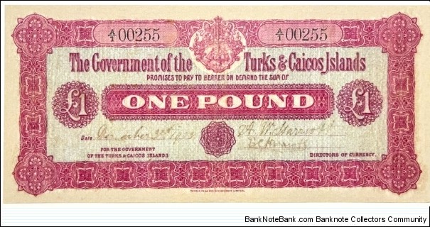 1 Pound / 1st issue - Hand signed (Modern Reprint) Banknote