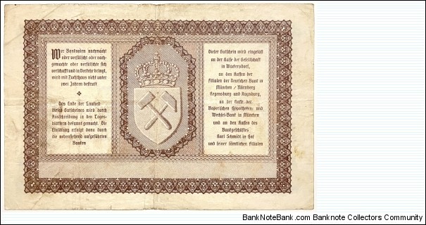 Banknote from Germany year 1923