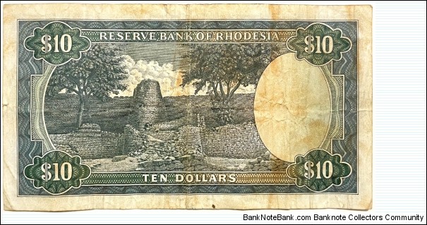 Banknote from Rhodesia year 1973