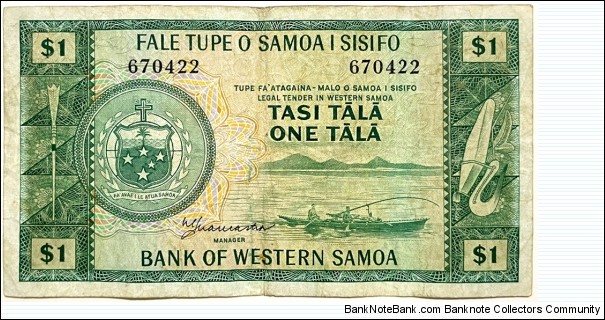 1 Tala (Western Samoa) Banknote