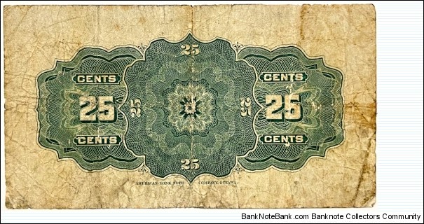 Banknote from Canada year 1900