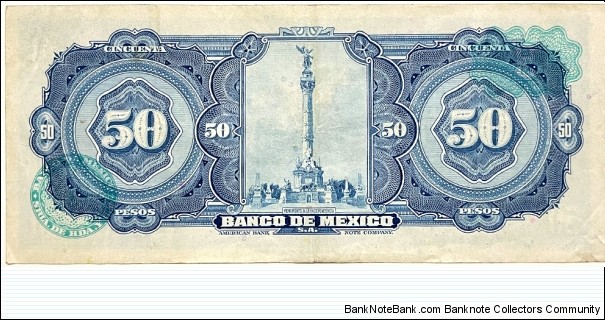 Banknote from Mexico year 1972