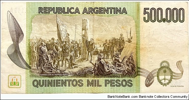 Banknote from Argentina year 1981