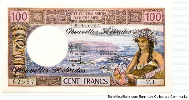 100 Francs (New Hebrides) Banknote