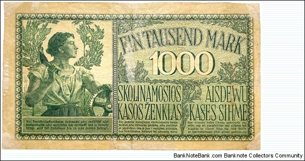 Banknote from Germany year 1918