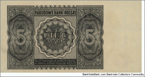 Banknote from Poland year 1946