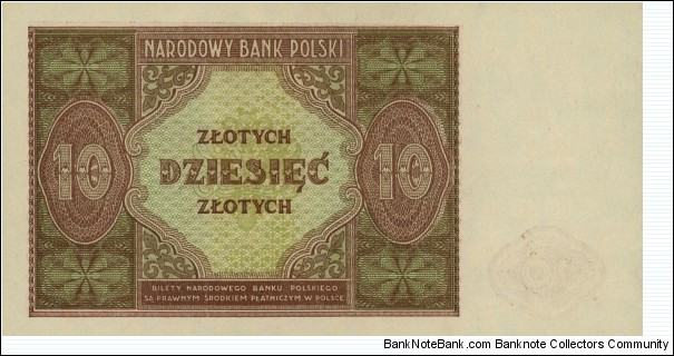 Banknote from Poland year 1946