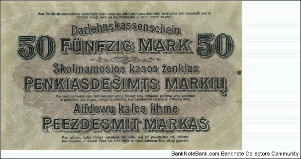 Banknote from Germany year 1918